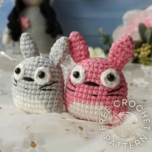 Kawaii Totoro Keychain Free Amigurumi Pattern