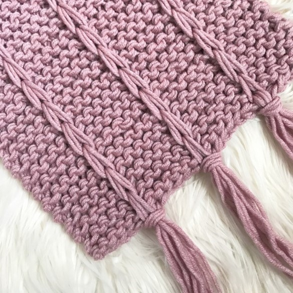 Chunky Knit Slip Stitch Scarf: Knitting pattern