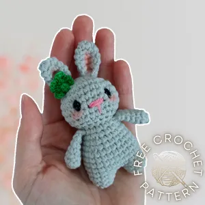 Bunny Keychain Free Amigurumi Pattern