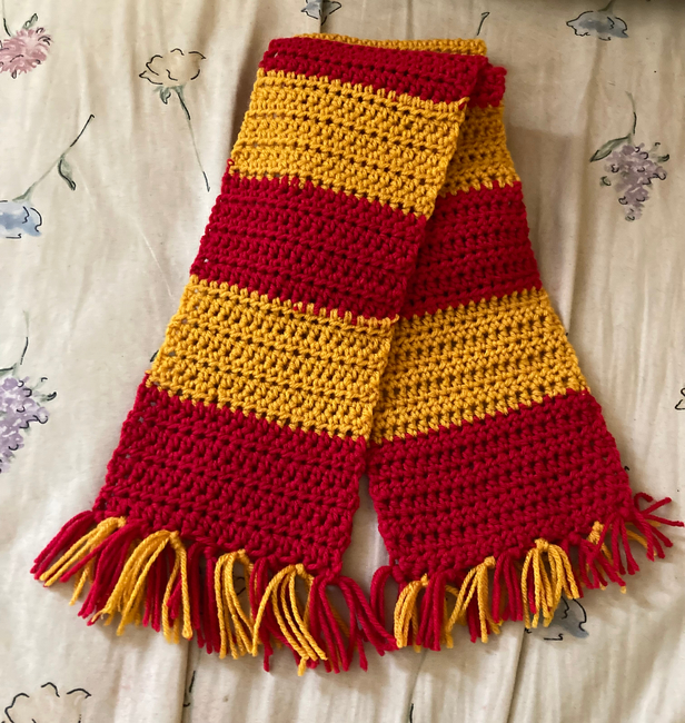 Magic Wizard Striped Scarf: Crochet pattern | Ribblr