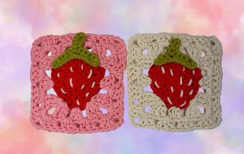 heart granny square book sleeve: Crochet pattern, Ribblr