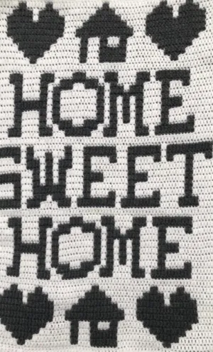 Mosaic Crochet Home Sweet Home Pattern