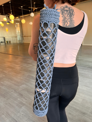 Mesh Boho Yoga Mat Bag Crochet