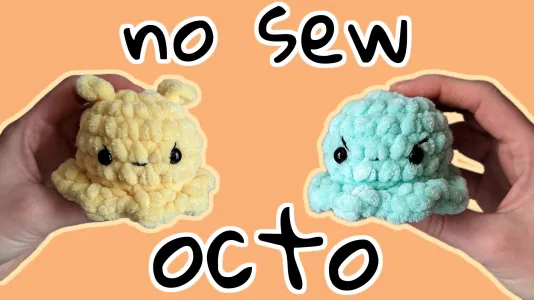 No Sew Octo with YouTube Tutorial (or minimal sew dumbo Octo)