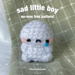 No-Sew Sad Little Boy
