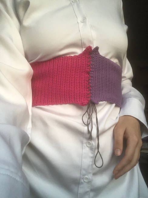i made my first pattern!! an underbust corset ~ : r/crochet
