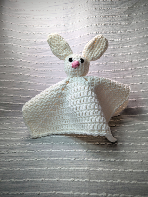 Free Crochet Bunny Lovey Pattern (Square Blanket) - Cuddly Stitches Craft