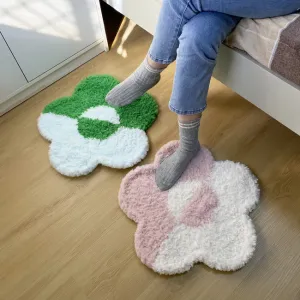 Color clash flower crochet rug pattern #CCFR-01 | Crochet Rug, Crochet Mat, Flower Rug, Crochet home decor, Cat Mat, dog Placemat