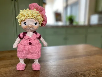 Ethel Mertz crochet amigurumi doll // I Love Lucy
