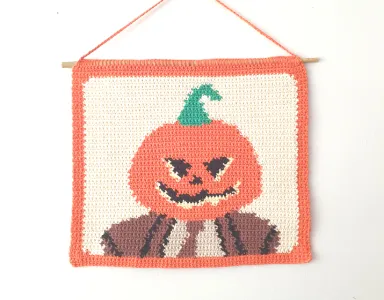 Pumpkin Dwight Wall Hanging