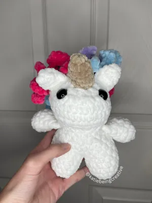 Small + Low-Sew Unicorn Crochet Pattern