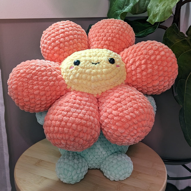 FREE Cute Lazy Daisy Flower with: Crochet pattern