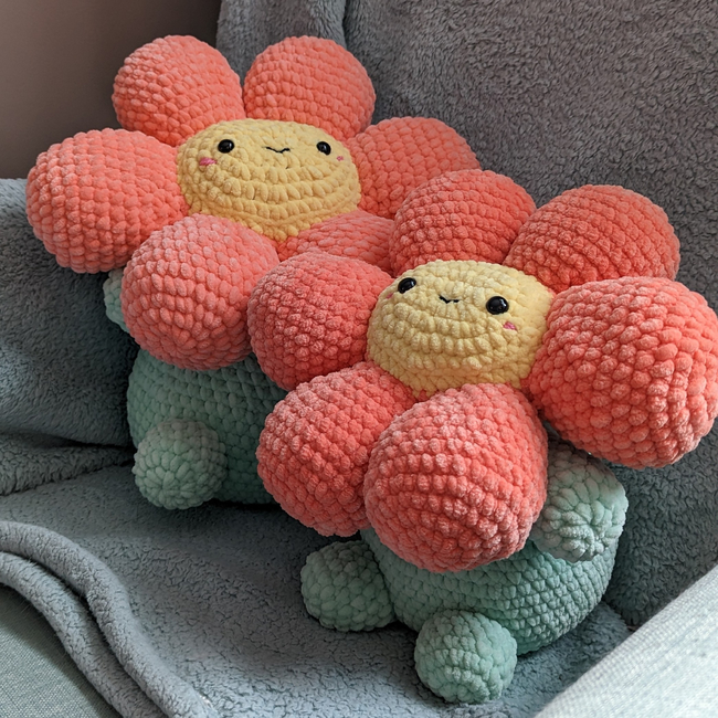 FREE Cute Lazy Daisy Flower with: Crochet pattern