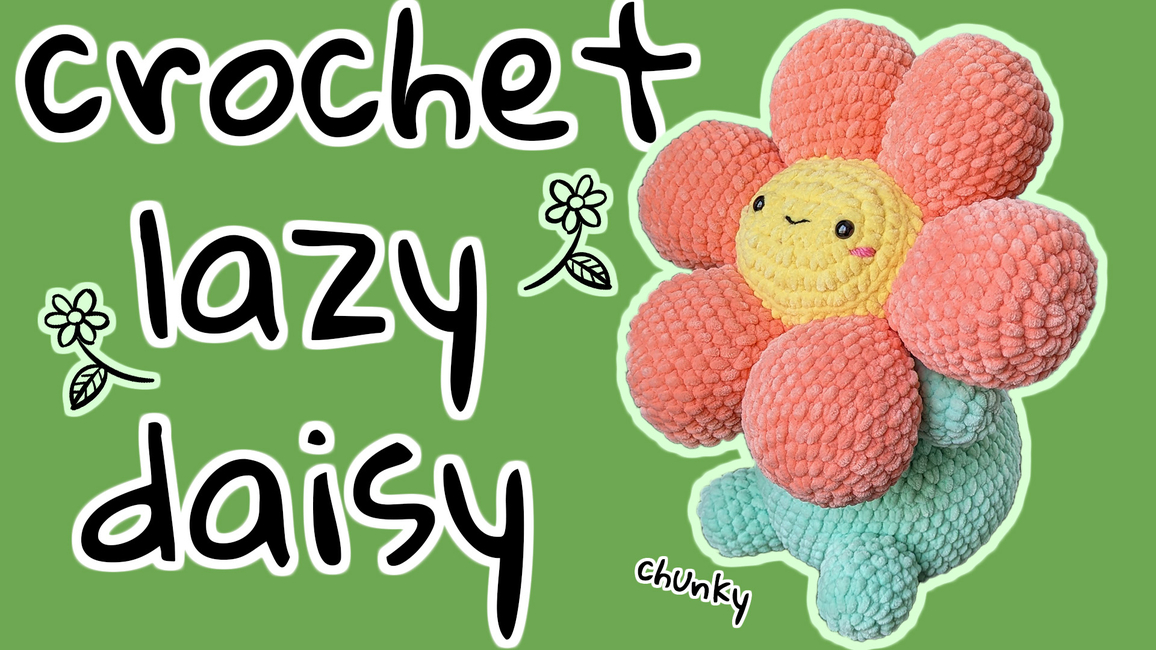 FREE Cute Lazy Daisy Flower with: Crochet pattern