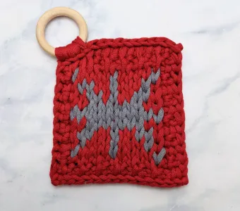 Tunisian Snowflake Coaster