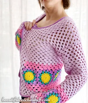 Crochet Candy Cardigan Pattern