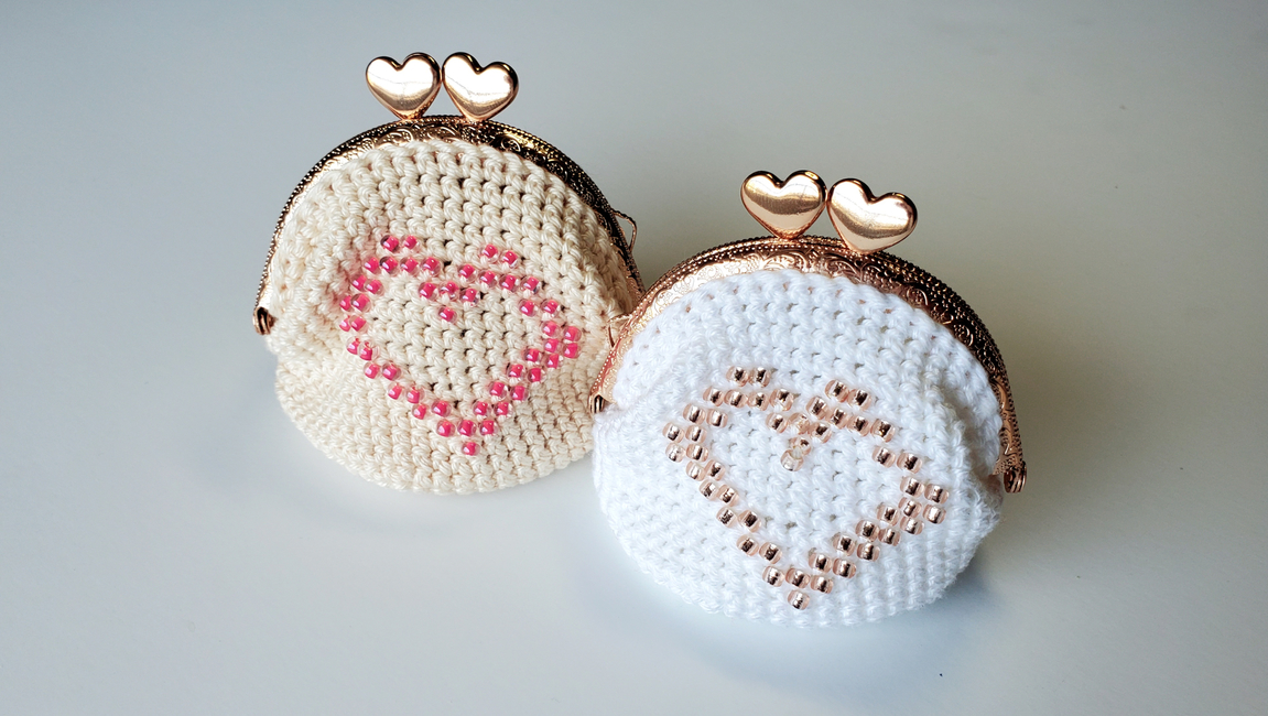 Free crochet coin purse pattern - Gathered