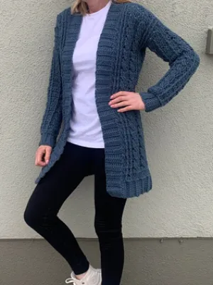 Simple Cable Cardigan Size XS