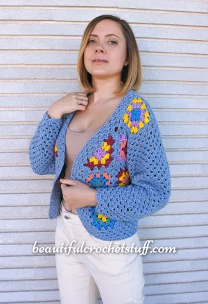 Crochet Granny Square Jacket Pattern