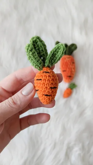 Carrot crochet pattern, crochet carrot tutorial, Easter carrot