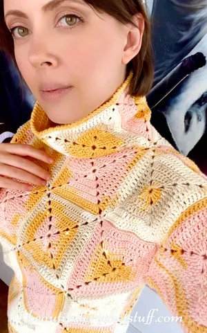 Crochet Turtleneck Sweater Pattern