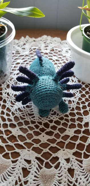 Addie the Dragon Fruit Axolotl: Crochet pattern | Ribblr