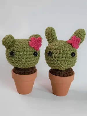 Kawaii Cactus Family