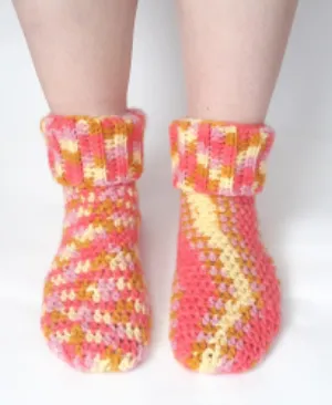 Super simple crochet socks