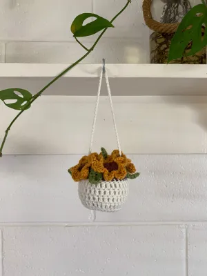 Sunflower mirror dangle