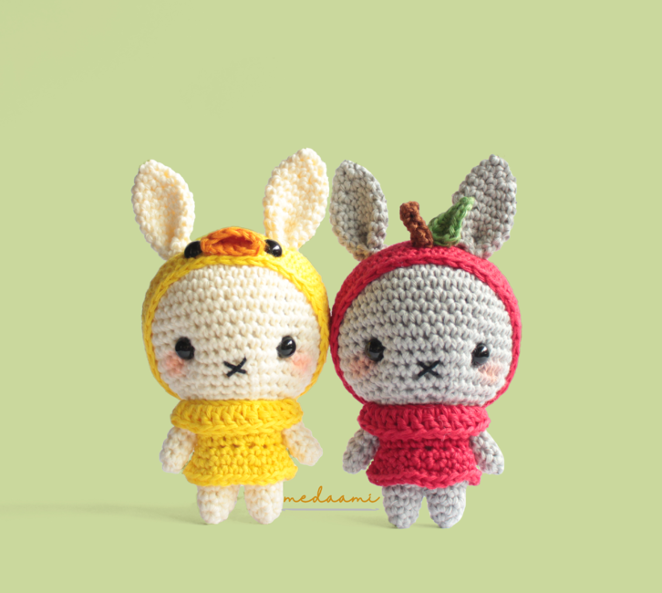 Lulu Lola the Bunnies Amigurumi: Crochet pattern