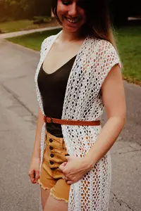 Long Summer Crochet Duster