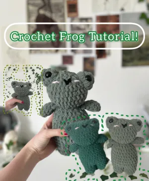 Crochet Frog with YouTube vid