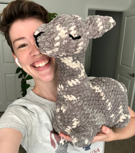 Huggable Crochet Alpaca (or Llama!) Toy - free pattern + tutorial