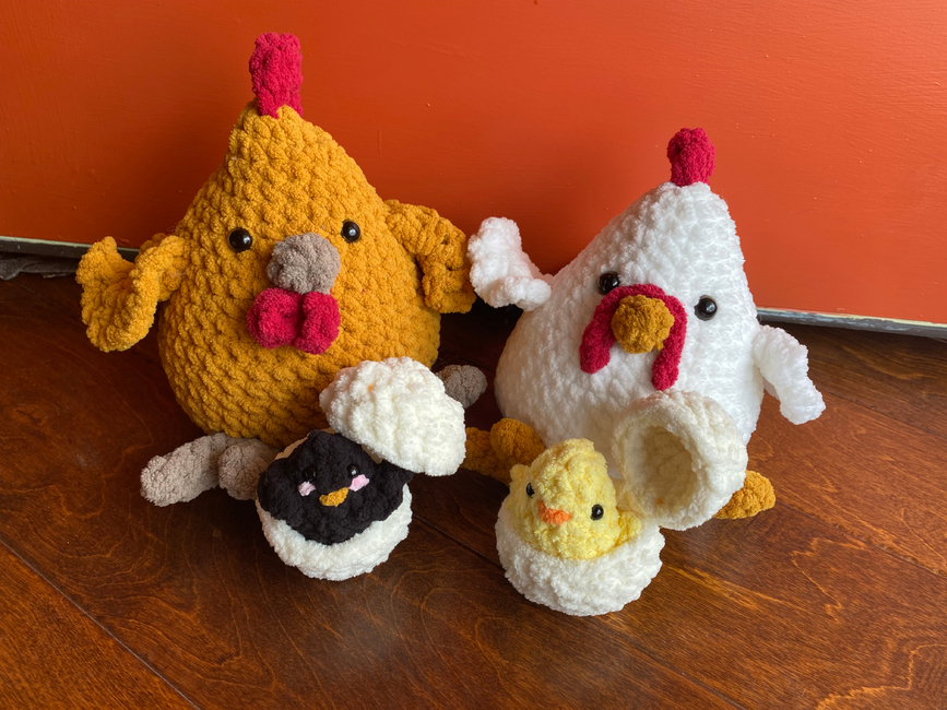 Mama Made Minis Big and Little Chickie Chicken Crochet Pattern Review 