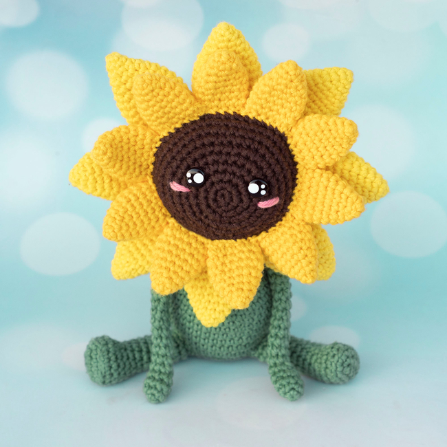 Crochet Keychain Sunflower Pattern Pdf, Crochet Sunflower Amigurumi Pattern  - Crochet Patterns