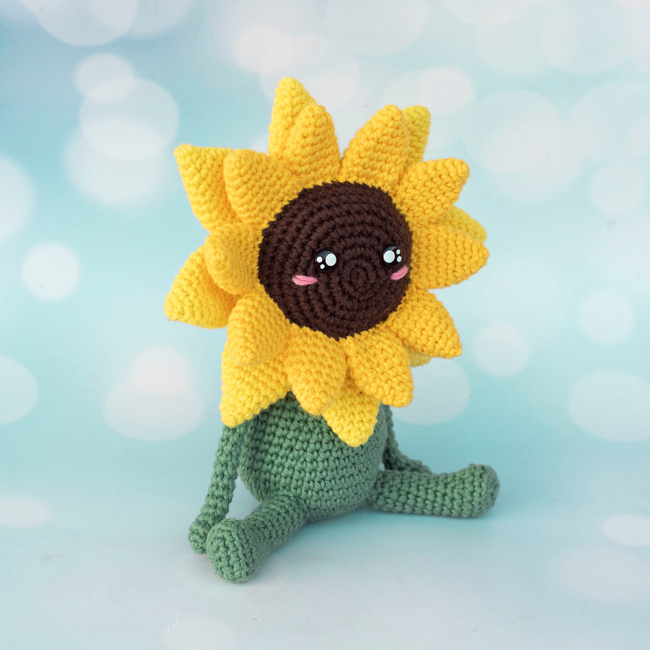 Crochet Keychain Sunflower Pattern Pdf, Crochet Sunflower Amigurumi Pattern  - Crochet Patterns