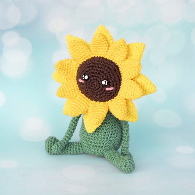 Crochet Keychain Sunflower Pattern Pdf, Crochet Sunflower Amigurumi Pattern  - Crochet Patterns