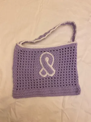 Cancer Awareness Ribbon Market Bag