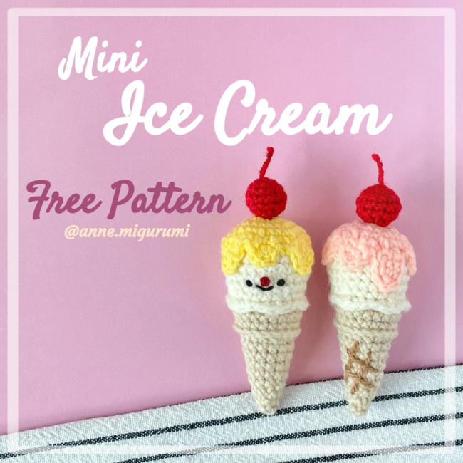 Tiny Ice Cream - Free amigurumi pattern