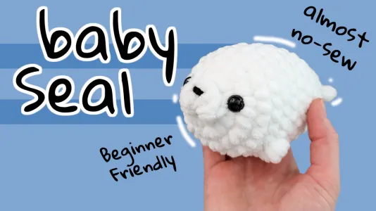 Almost No-Sew Baby Seal (with video tutorial)