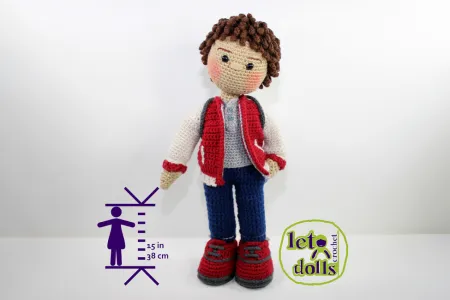 Yvon Small Crochet Doll