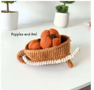 Mini Wheelbarrow and Pumpkin Pattern