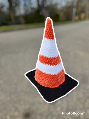 Jumbo Traffic Cone Amigurumi Pattern