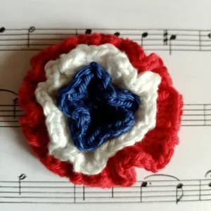 Tricolour Rosette