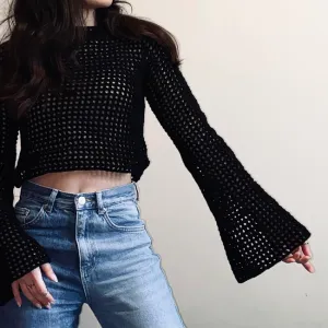 Onyx Mesh Sweater