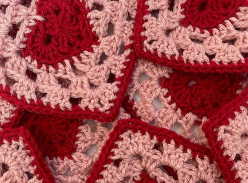 Red Heart Granny Squares Galore Crochet Bag Pattern Pattern