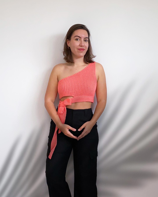 Crochet Pattern: Livia One Shoulder Top