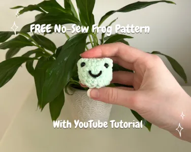 FREE No-Sew Frog with YouTube Tutorial