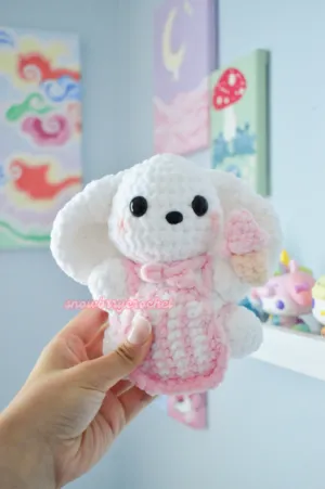 Sprinkles the Ice Cream Scooper Bunny Crochet Pattern