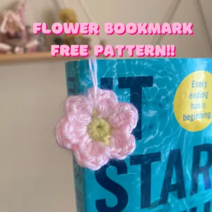 Flower bookmark free pattern!!